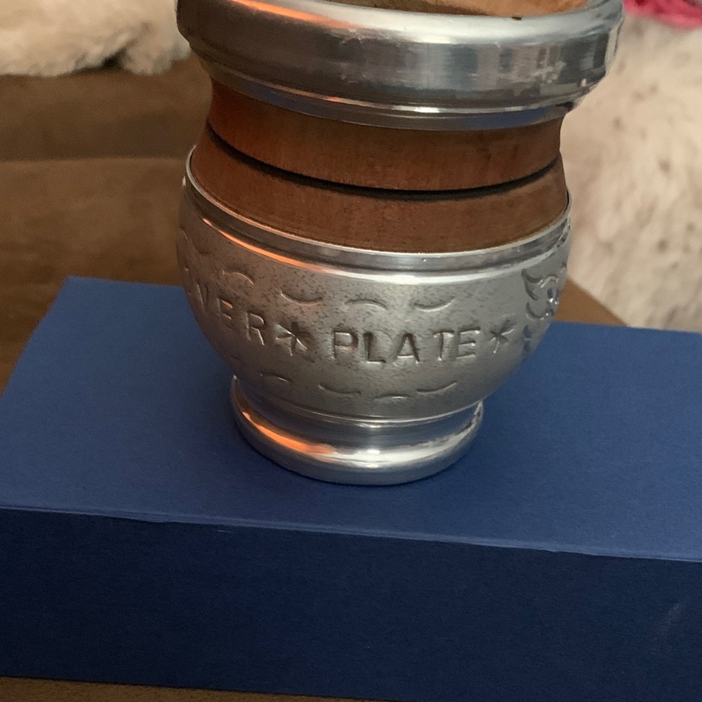 River Plate Logo Mate Gourd - Silver and Brown - Picture 3 of 4